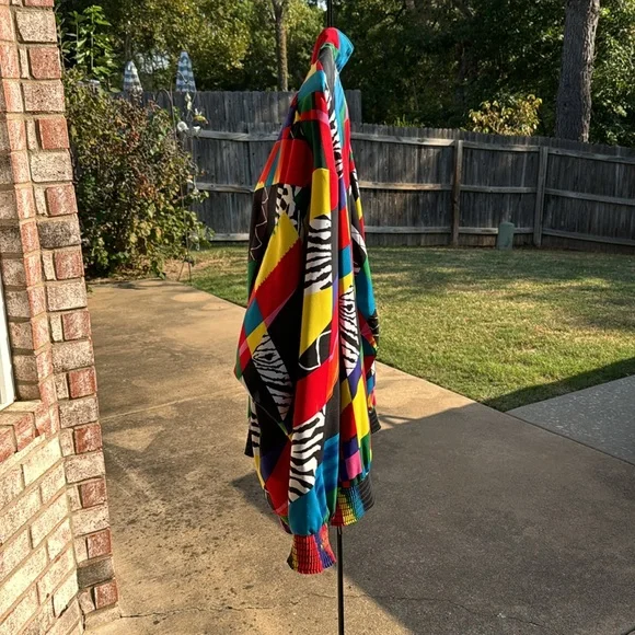 VintageLoud Multicolor jacket Silky Plus Size Washsble